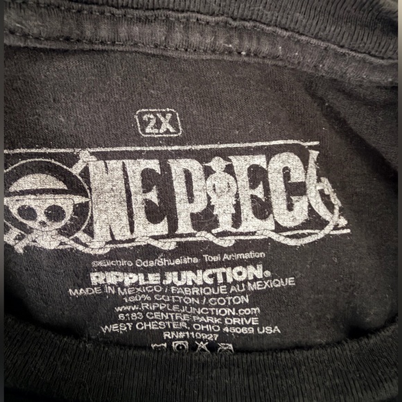 Anime - Black One Piece Tee - Picture 3 of 3